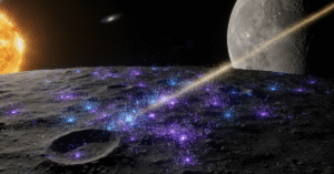 What are nano-flares on the lunar surface