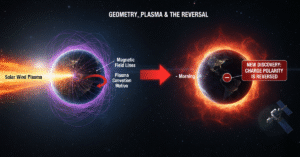 Why is Earth's magnetosphere charged opposite to what was believed