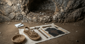 650-year-old shoe found in vulture nest Spain