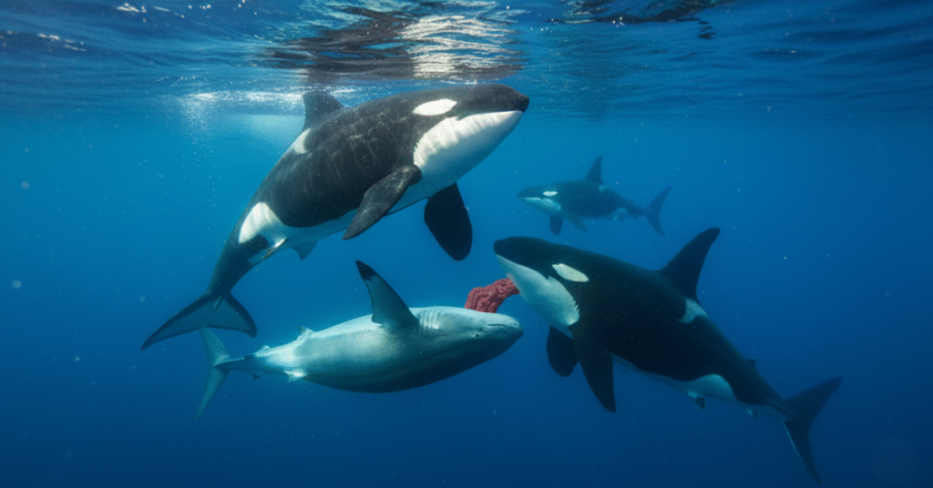 orca tonic immobility shark