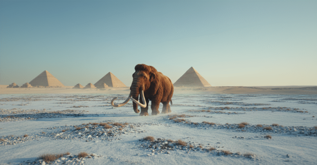 Woolly Mammoths alive when pyramids were built