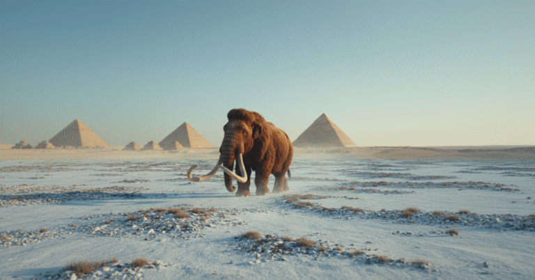 Woolly Mammoths alive when pyramids were built