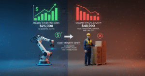 Why is Amazon replacing human workers with robots